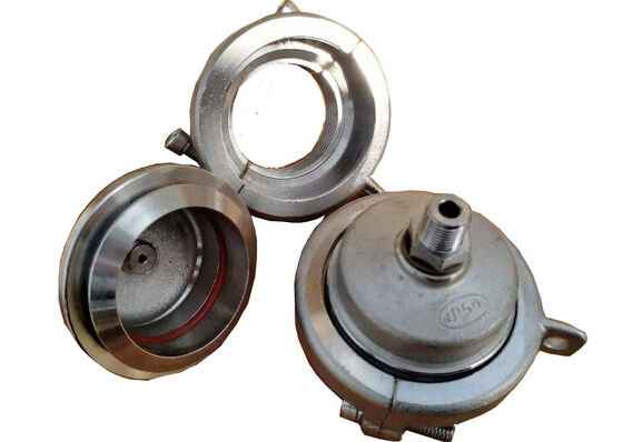 Durable Stainless Steel 304 End Closure For Plastic Pipes Pipe Seal End Caps Silvery White Color Precision Casting Meets ISO1167