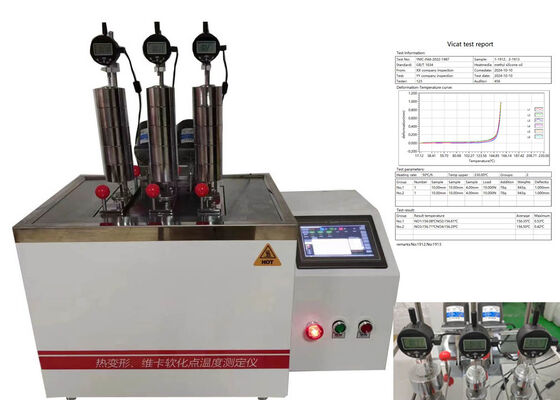 HDT VICAT Tester Thermal Deformation Apparatus With Test Stand Lifting System For Heat Distortion Temperature Measurement
