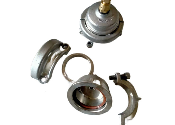 1.5 Inch 48.3mm 304# Stainless Steel PVC Tube End Caps For Hydrostatic Pressure / Bursting Test