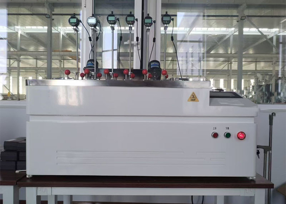 Six Frame HDT VICAT Softening Point Tester For Plastics / Rubber / Nylon / Cables Materials