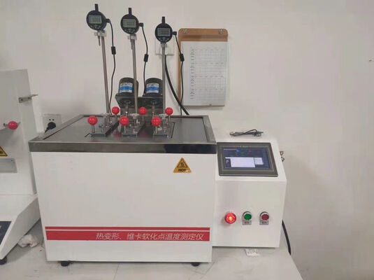 HDT VICAT Tester with Automatic Needle for Testing Heat Distortion and Vicat Softening Point of Plastics Rubber and Nylon
