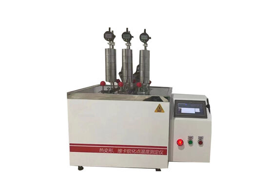 HDT VICAT Tester with Automatic Needle for Testing Heat Distortion and Vicat Softening Point of Plastics Rubber and Nylon