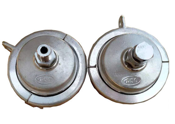 Durable Stainless Steel 304 End Closure For Plastic Pipes Pipe Seal End Caps Silvery White Color Precision Casting Meets ISO1167