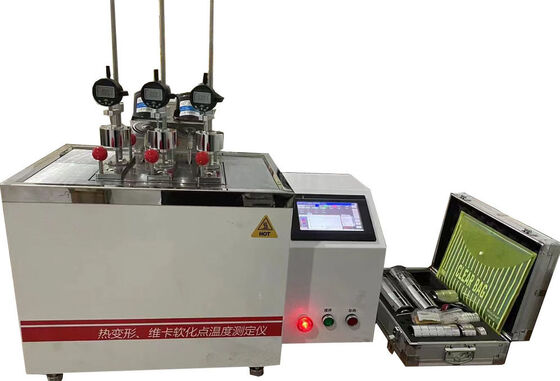 HDT VICAT Tester essential equipment for control and research laboratories focused on thermal analysis of polymer materials