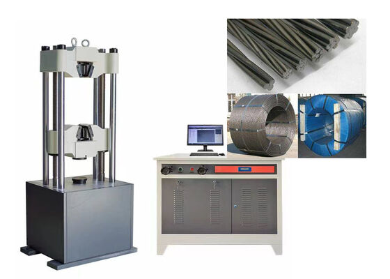 Hydraulic Universal Testing Machine with Load Cell and Computer Control for Mechanical Performance Testing of Various Metal Materials