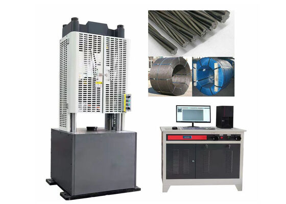 Hydraulic Universal Testing Machine Designed for Steel Strand and Rebar Testing Compliant with GB ASTM DIN ISO JIS and BS Standards