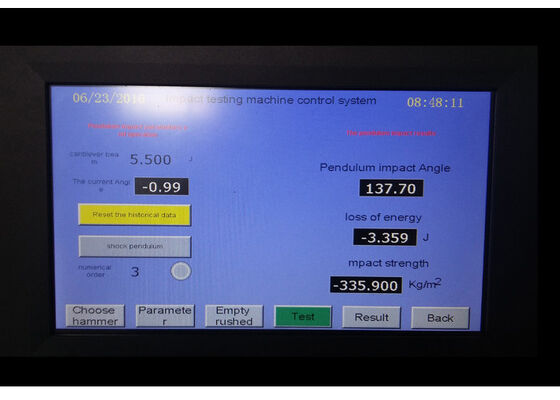 Izod Charpy Pendulum Impact Tester, Digital Impact Testing Machine for Rigid Plastics, FRP and Non-Metallic Materials, High Precision Wide Test Range
