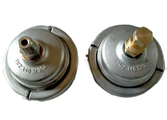 1.5 Inch 48.3mm 304# Stainless Steel PVC Tube End Caps For Hydrostatic Pressure / Bursting Test