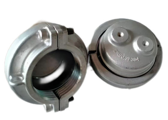 2 Inch 60.3mm Stainless Steel End Caps For PVC PP Tube Hydrostatic Pressure