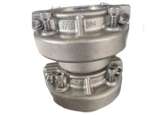 2.5 Inch 73mm Stainless Steel End Caps For PVC PP Tube With High Pressure Resistance