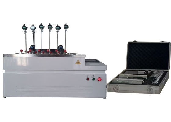 Six Frame HDT VICAT Softening Point Tester For Plastics / Rubber / Nylon / Cables Materials