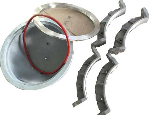 Fechamento final resistente para tubos de plástico equipados com vedação de borracha de silicone e válvula de ventilação para desempenho de teste hidrostático